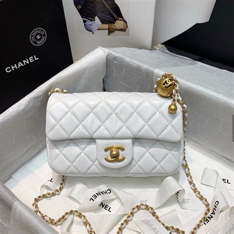 chanel bags white|chanel bag price list.